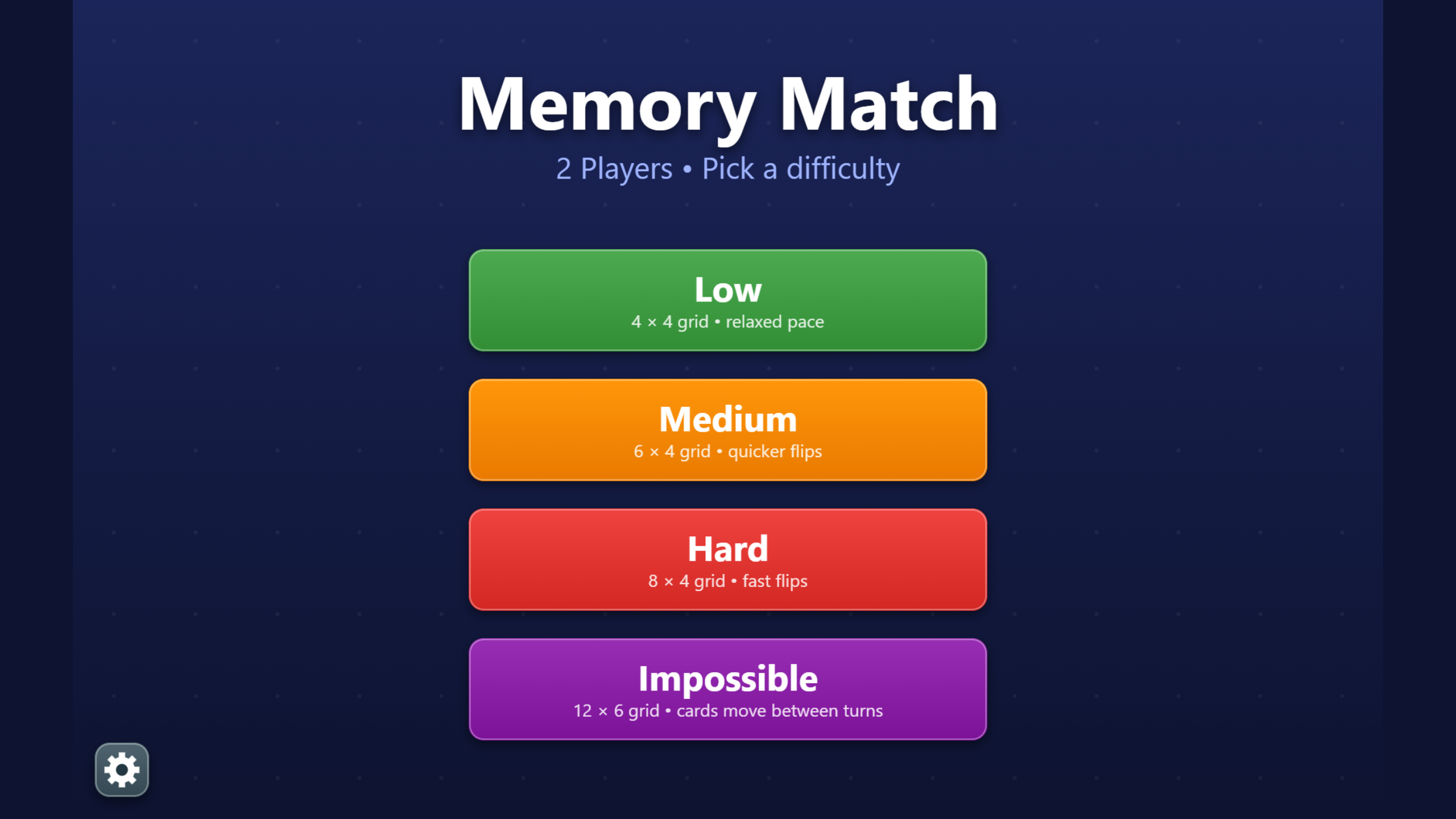 Memory Game screenshot 1