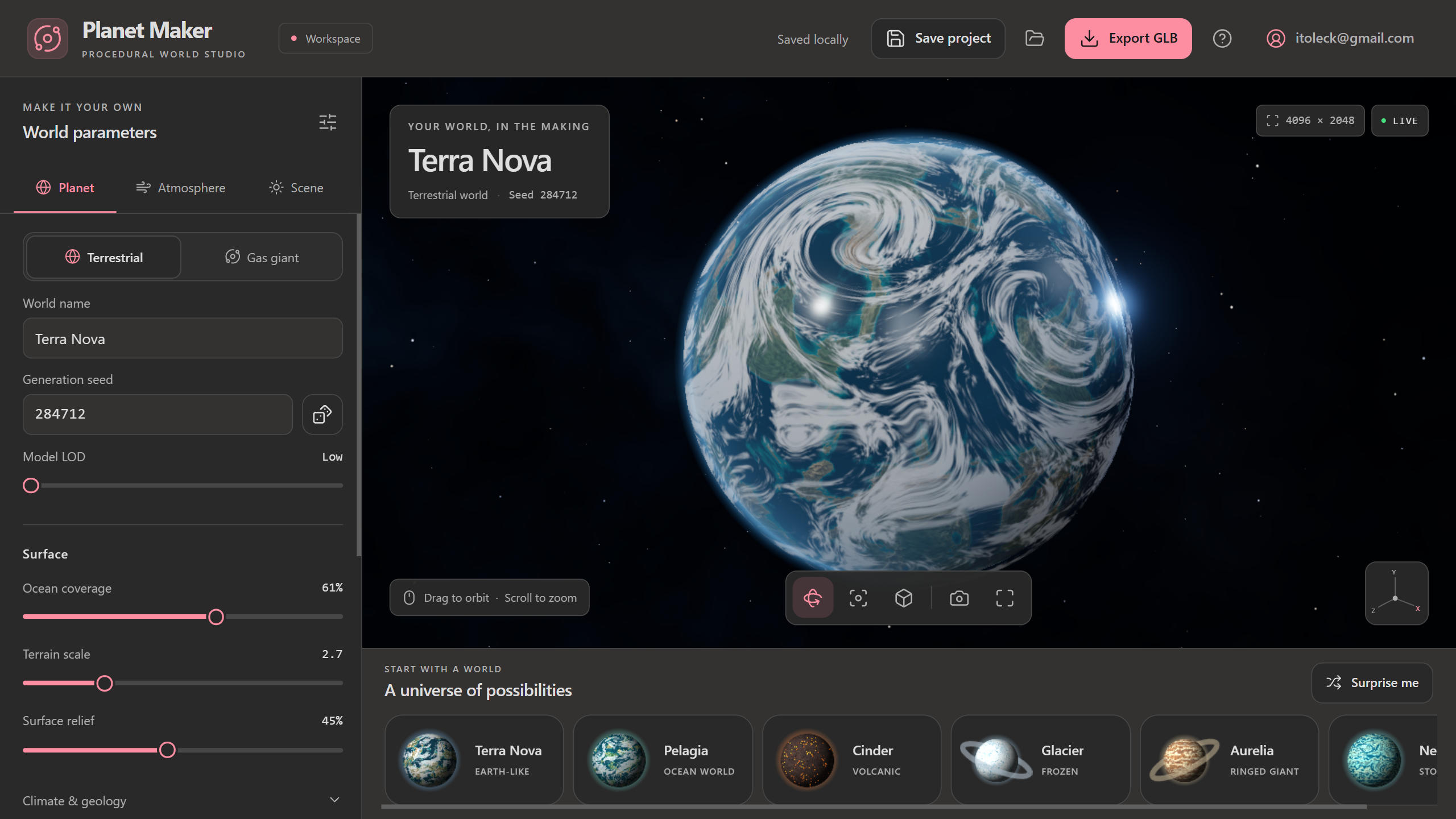 PlanetMaker screenshot 1
