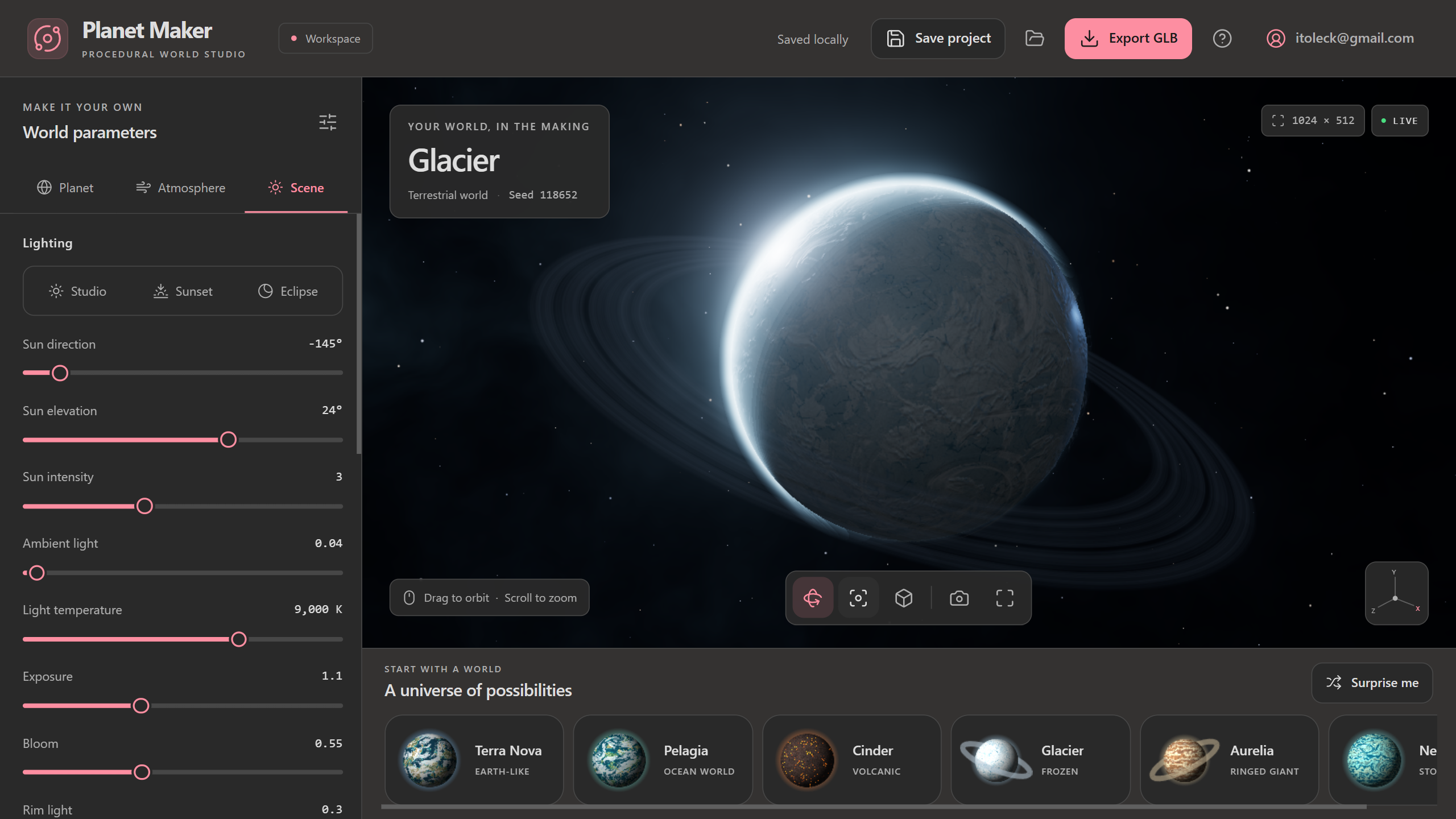 PlanetMaker screenshot 2