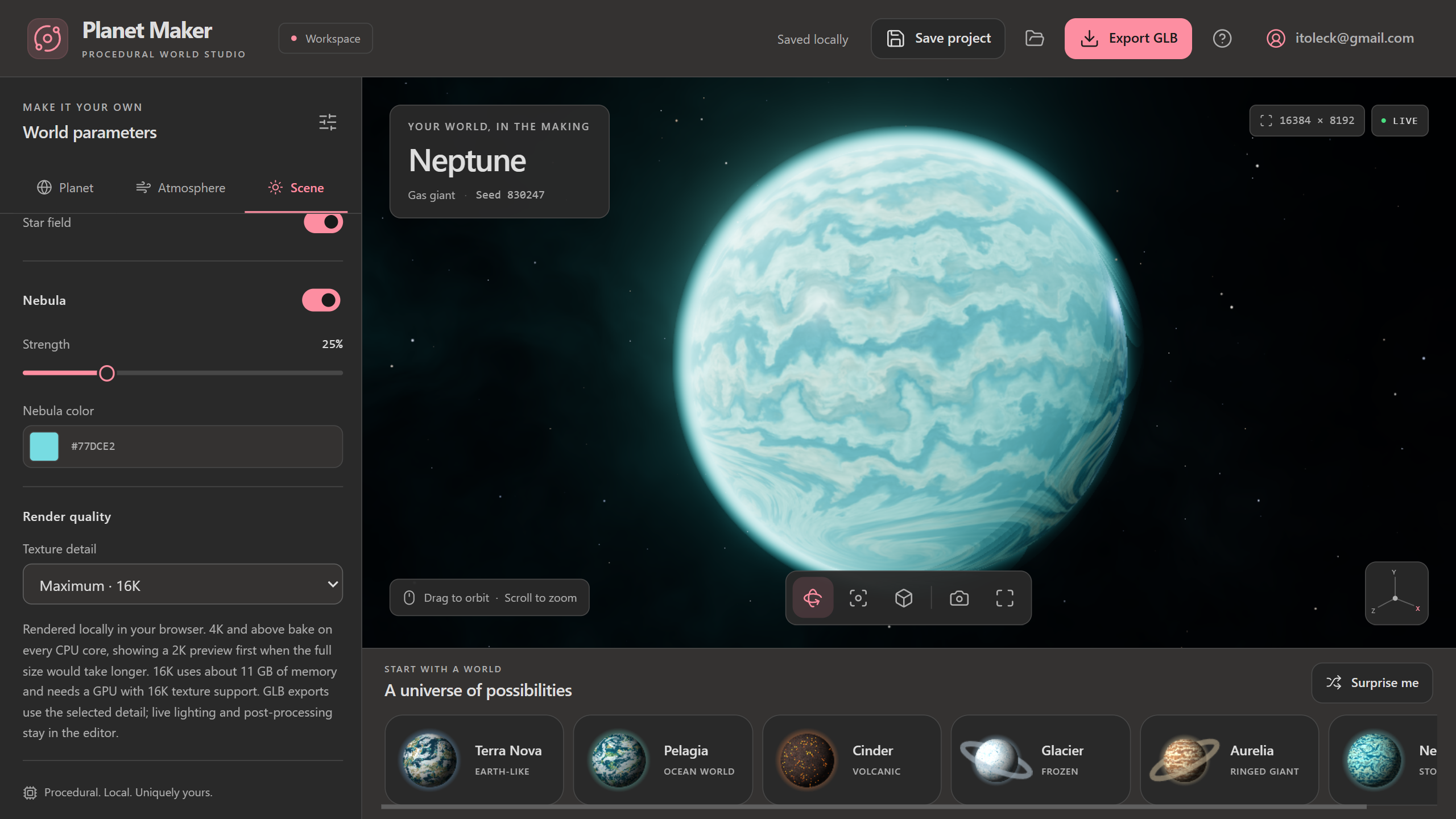 PlanetMaker screenshot 3