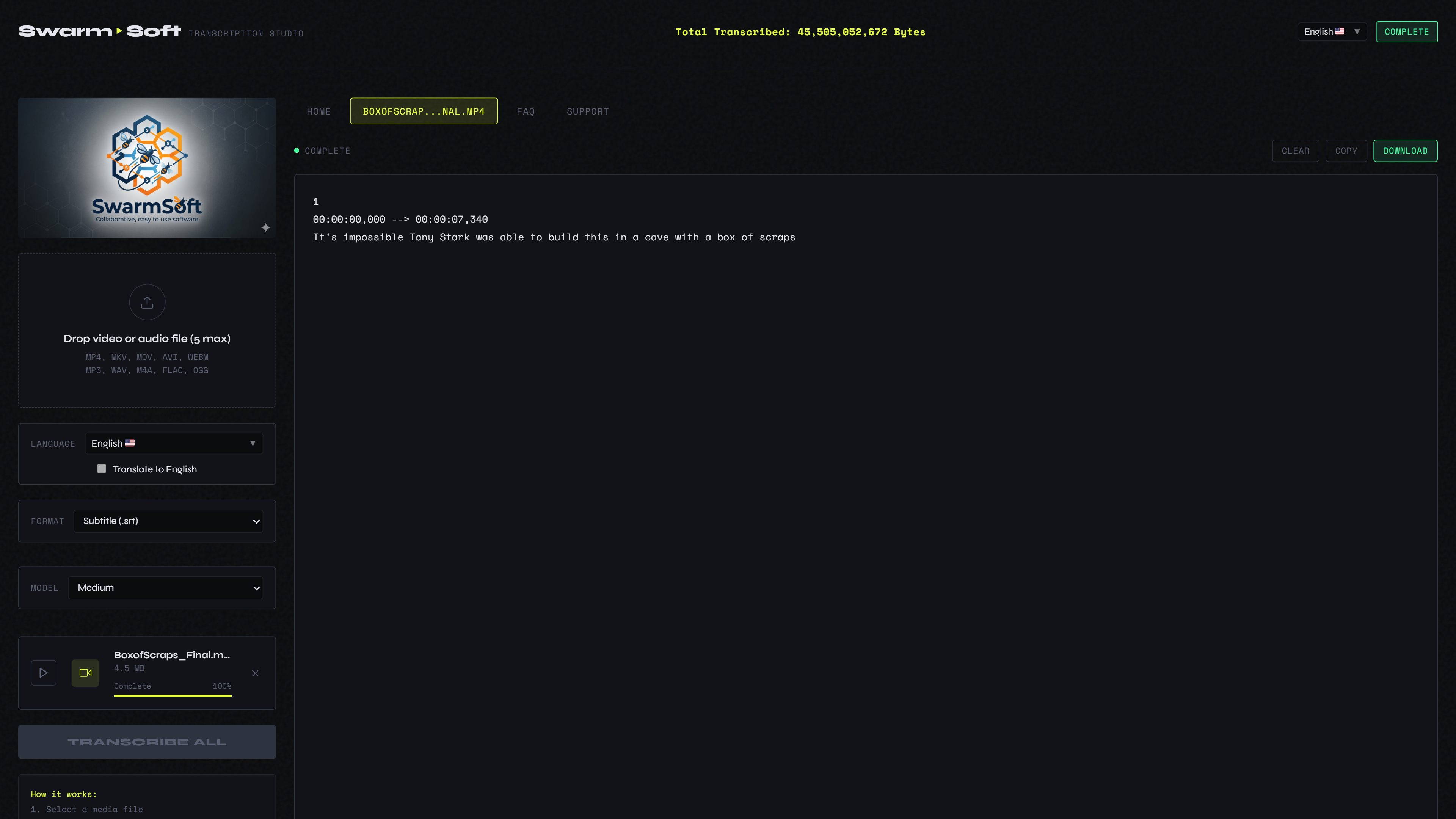 Transcription Studio screenshot 1